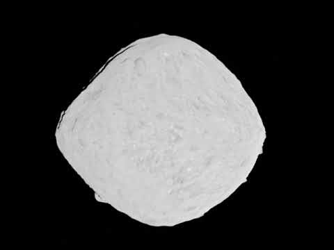 This preliminary shape model of asteroid Bennu was created from a compilation of images taken by OSIRIS-REx’s PolyCam camera during the spacecraft’s approach toward Bennu during the month of November. This 3D shape model shows features on Bennu as small as six meters.<br />Credits: NASA/Goddard/University of Arizona