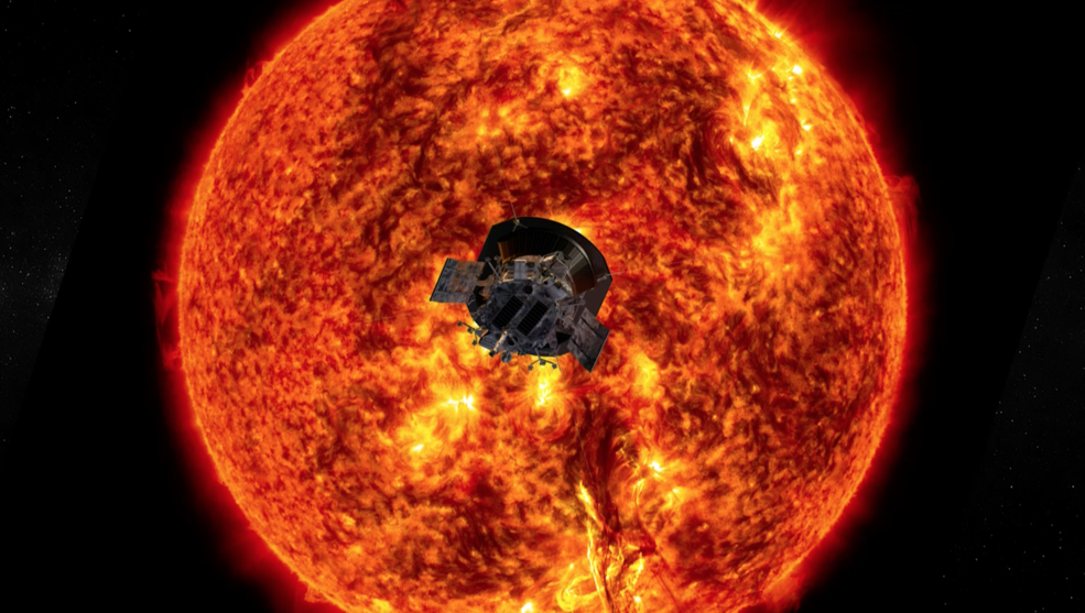 NASA’s Parker Solar Probe mission has traveled closer to the Sun than any human-made object before it.<br />Credits: NASA/Johns Hopkins APL