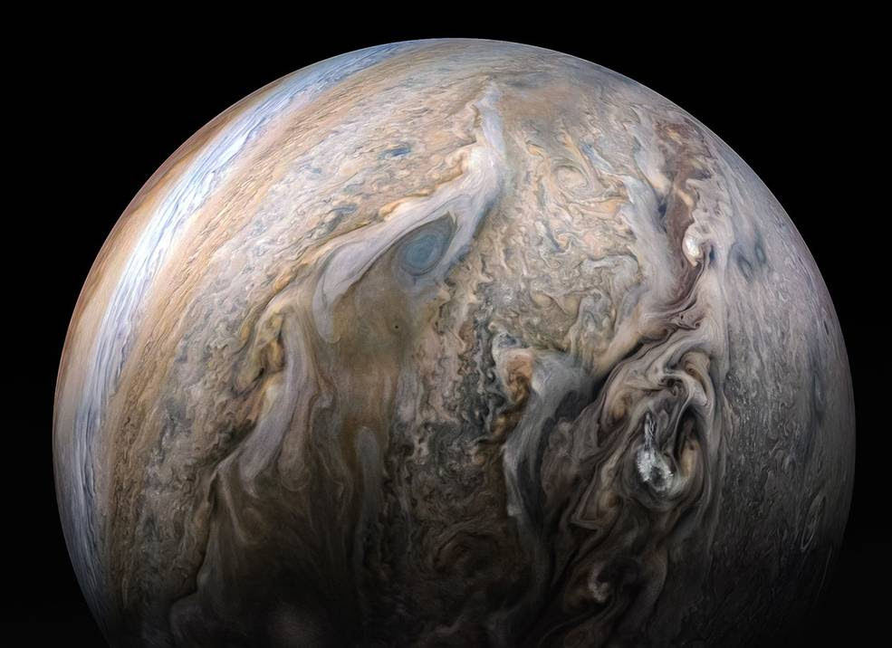 New findings from NASA’s Juno mission at Jupiter will be presented Dec. 11 at a press conference during the American Geophysical Union meeting in San Francisco.<br />Credits: NASA/JPL-Caltech/SwRI/MSSS/Kevin M. Gill
